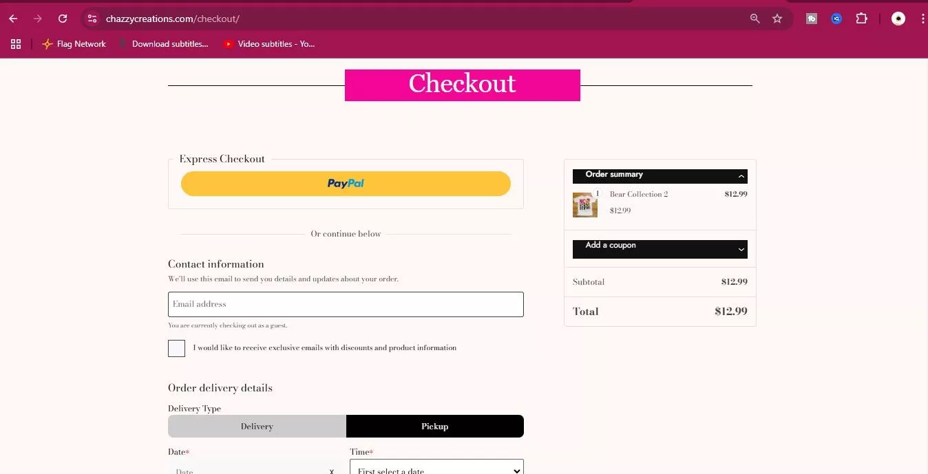 E-ecommerce website