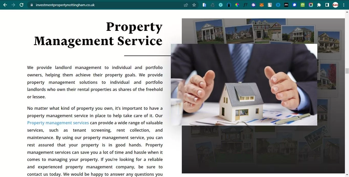 landing page