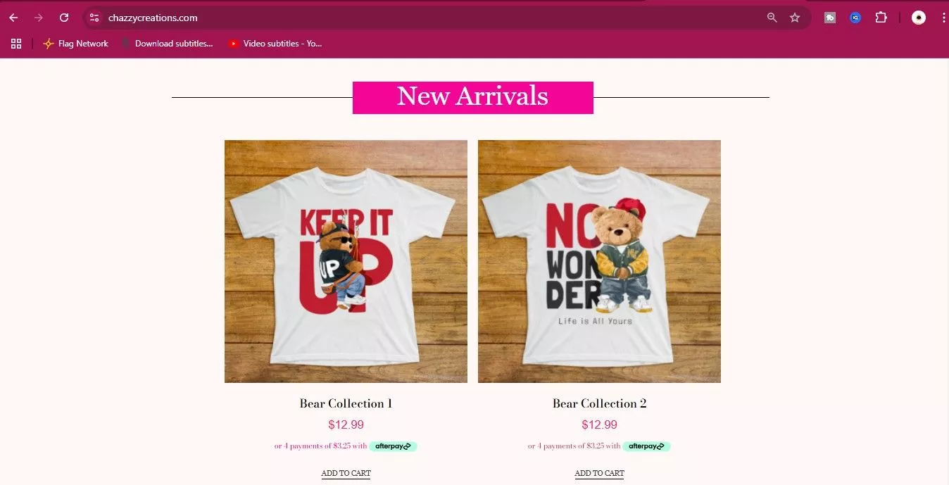 E-commerce website